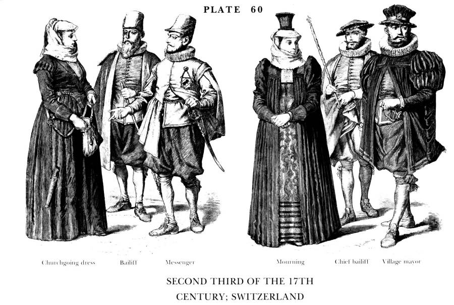 Planche 60b Deuxieme Tiers du XVIIe Siecle - Suisse - Second Third of the 17Th Century Switzerland.jpg